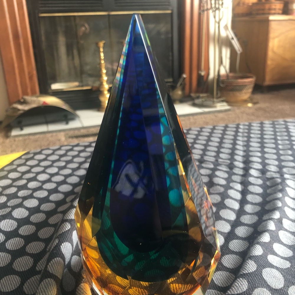 HP 4/23!π₯Murano Sommerso teardrop sculpture - Picture 5 of 8